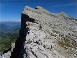 Rifugio Pederü - Sasso delle Dieci / Zehnerspitze